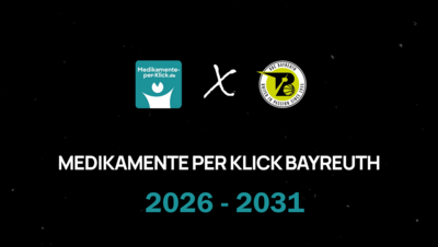 Medikamente per Klick wird neuer Namenssponsor des BBC Bayreuth